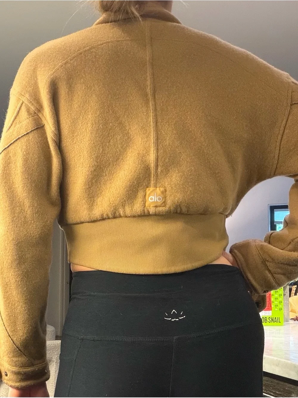 ALO Yoga cropped bomber